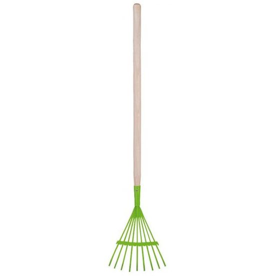 Outil de jardin pour enfant manche en bois râteau à feuilles