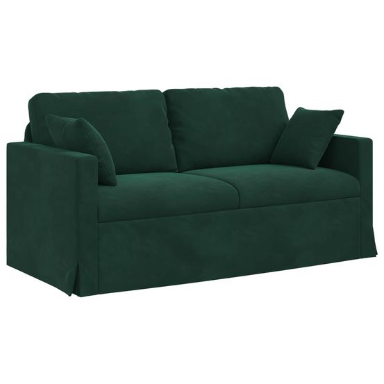 Canapé vert foncé 158 x 78 x 80 cm velours