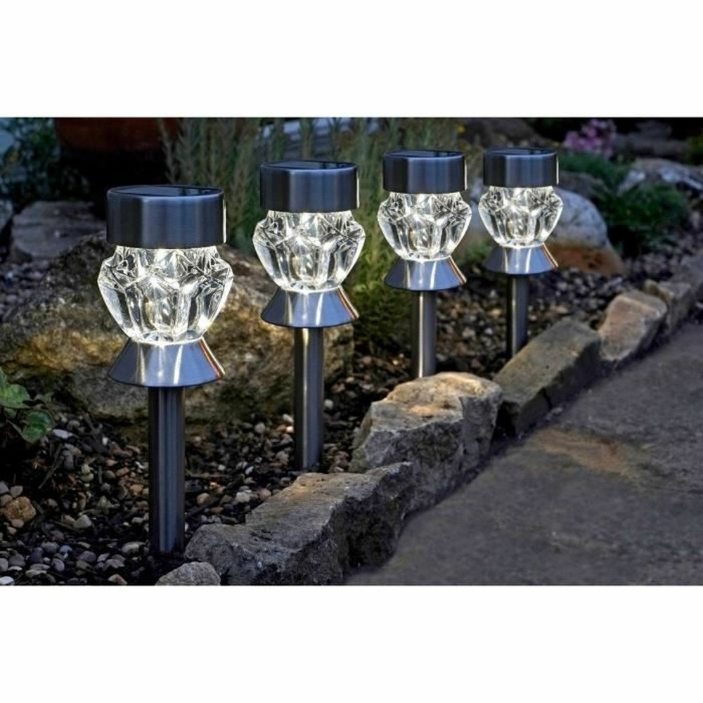 Pack de 4 balises solaires verre crystal - smart garden