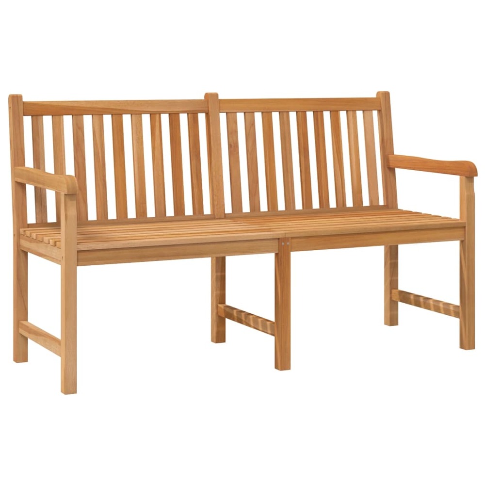 Banc de jardin meuble de patio d'extérieur terrasse 150 x 60 x 90 cm bois de teck solide
