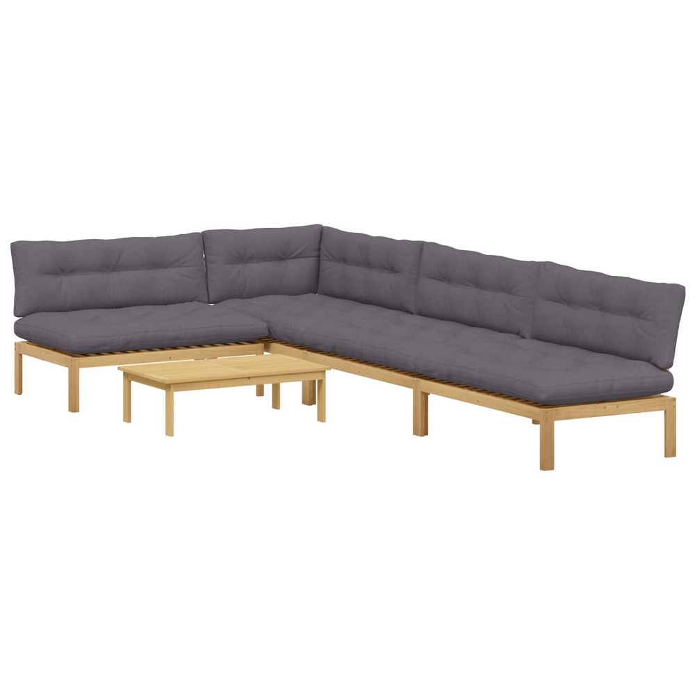 5 pièce unité du canapé en palette de jardin