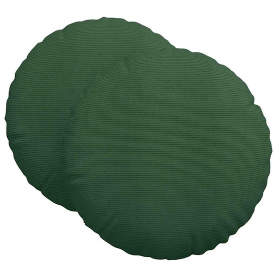 Coussins de siège 2 pcs vert foncé ø 80 cm