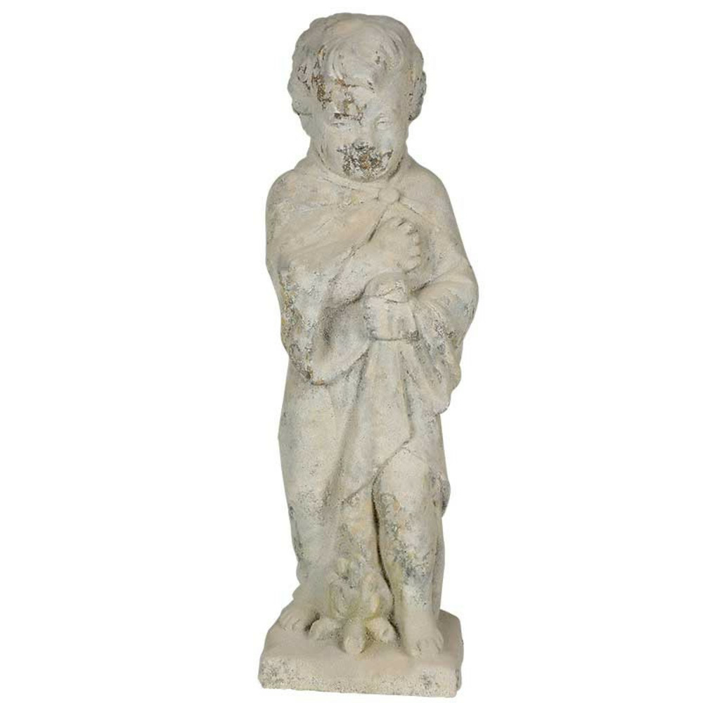 Statue putti saison hiver 70x20x20cm
