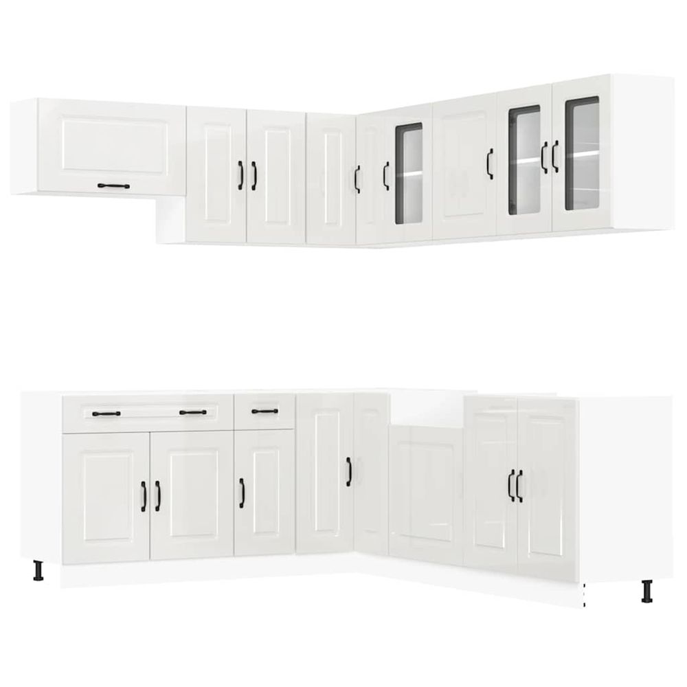 Ensemble d'armoires de cuisine 11 pcs kalmar bois d'ingénierie