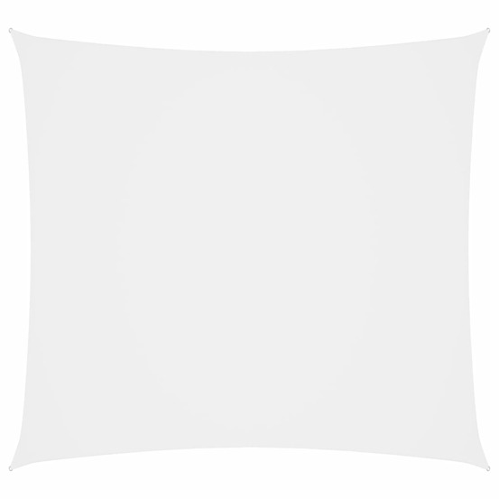 Voile toile d'ombrage parasol tissu oxford rectangulaire 3,5 x 4,5 m blanc