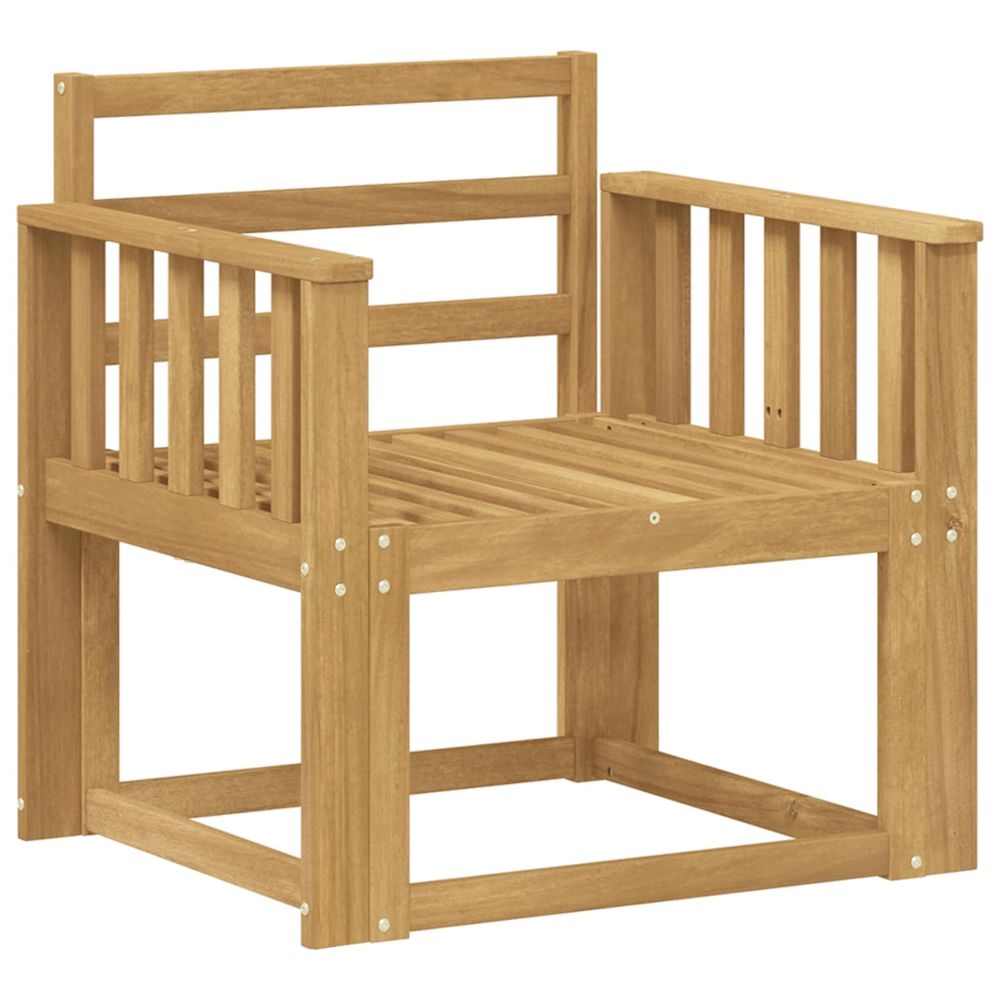 Ensemble de canapés d'extérieur bois d'acacia massif blanc