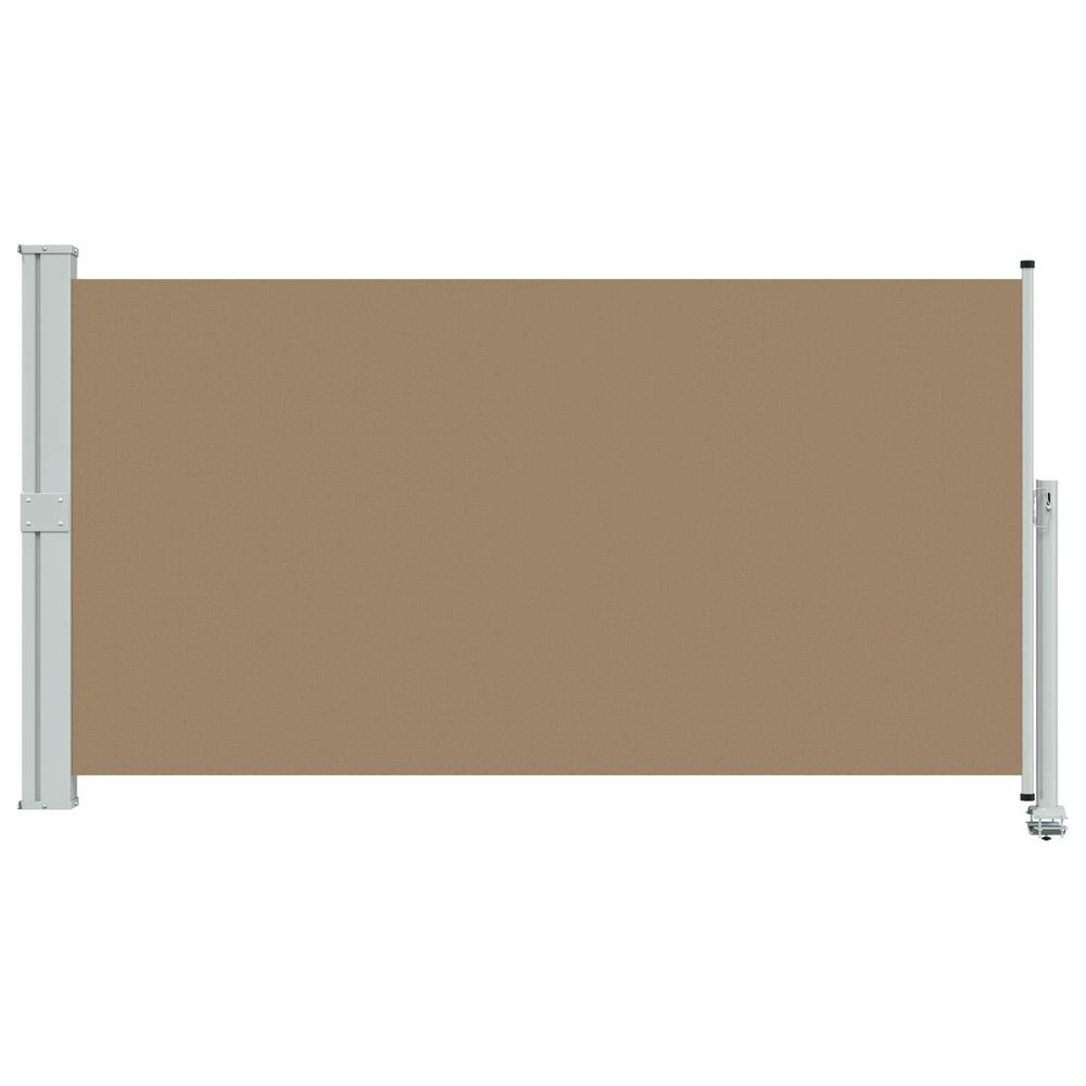Auvent latéral 160 x 300 cm 100% polyester fer acier