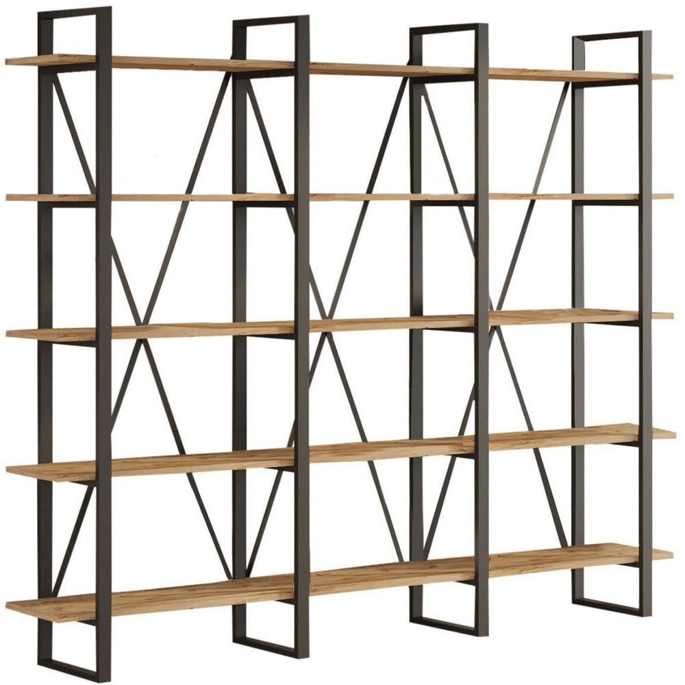 Etagère en aggloméré et métal book