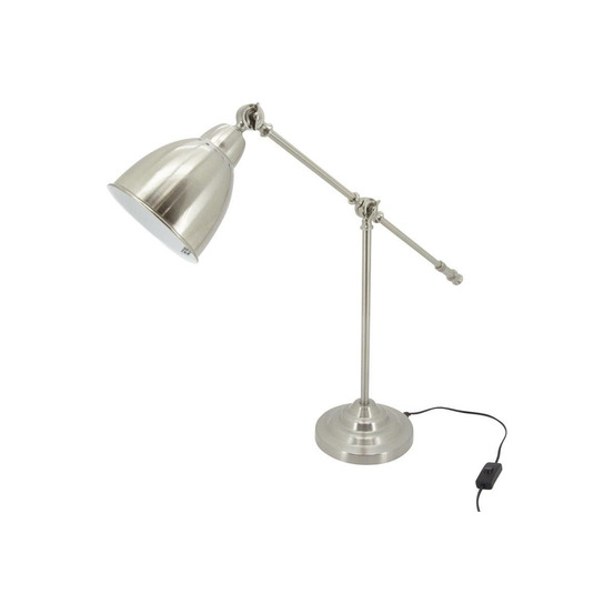Lampe de bureau en acier brossé