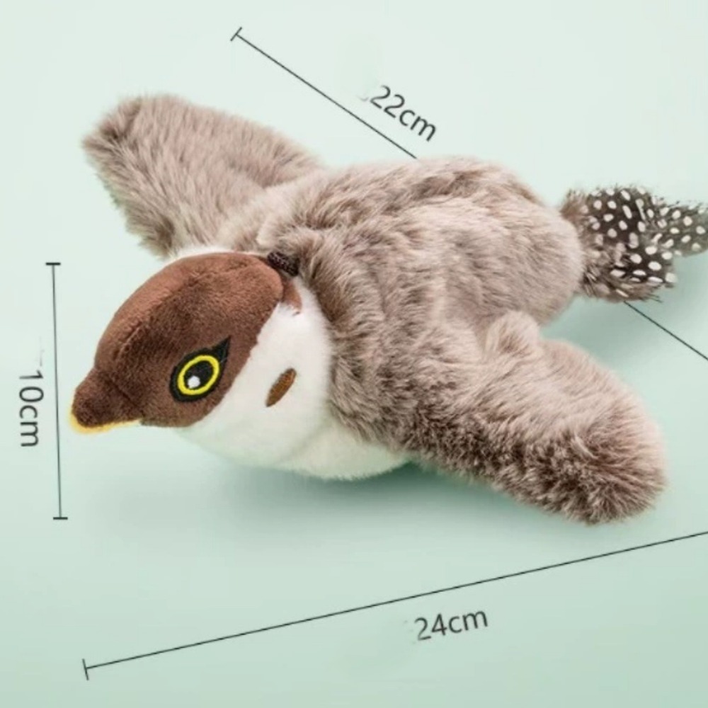 Dtopbuyage oiseau en peluche électrique - jouet pour chat