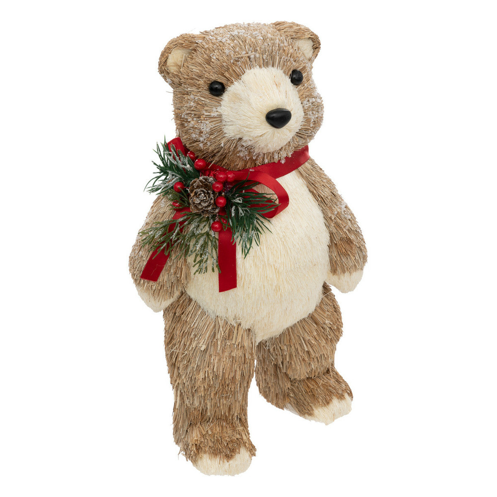 Déco de noël ours debout 17.5 x 13.5 x h 31 cm