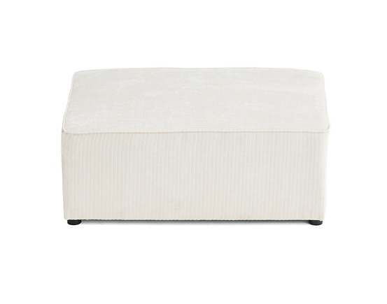 Topaze - pouf - en velours côtelé plat