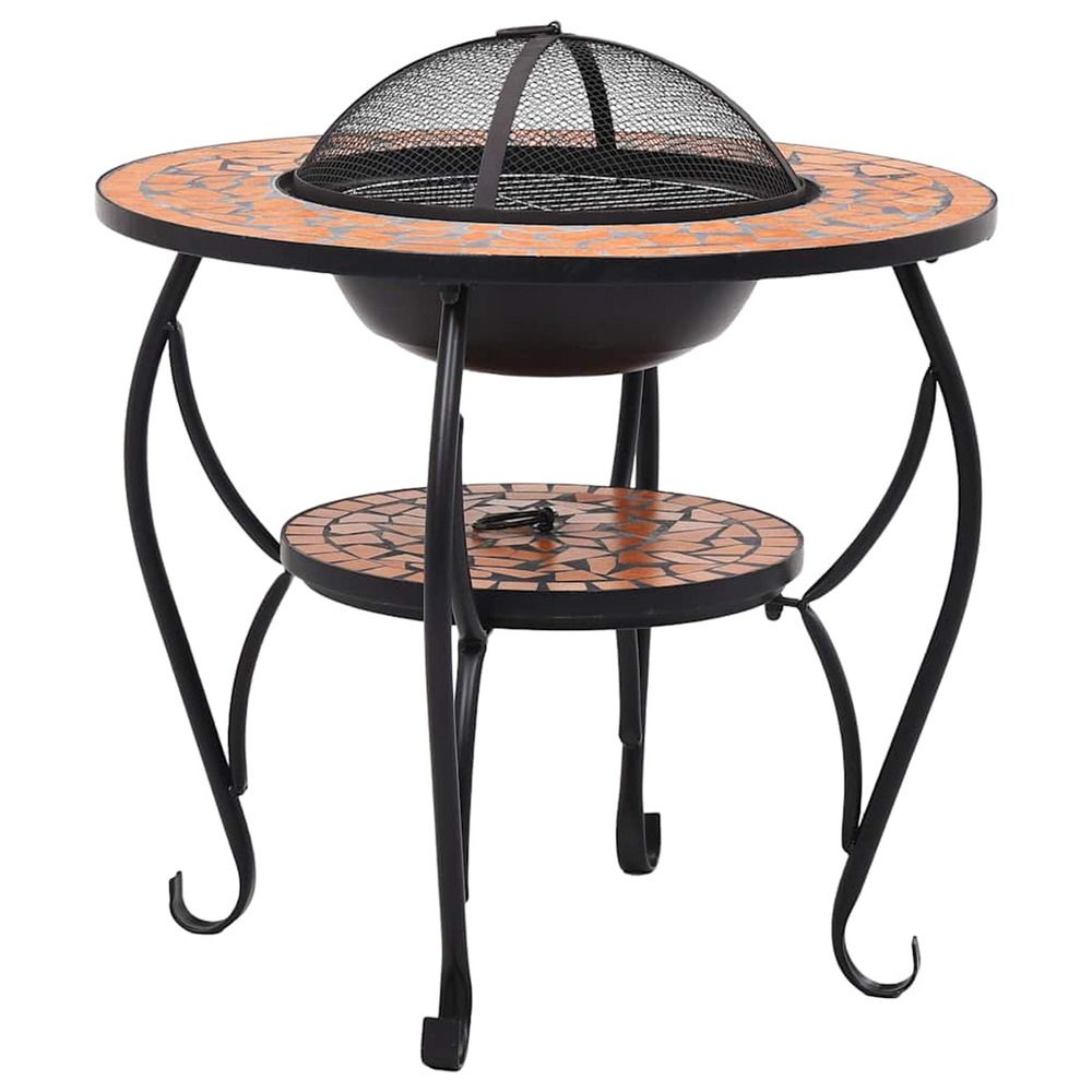 TABLE DE FOYER MOSAIQUE TERRE-(870046)