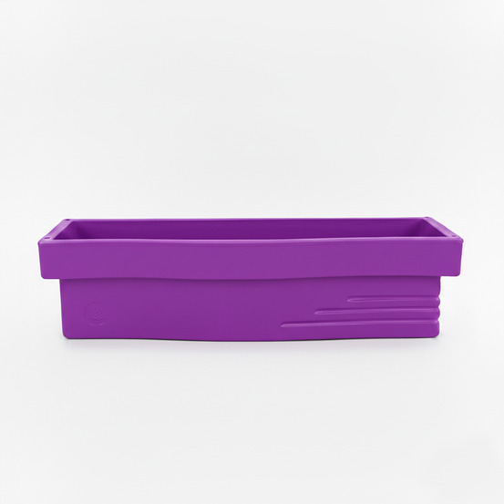 Jardinière apparence pierre avec réserve d'eau 70l