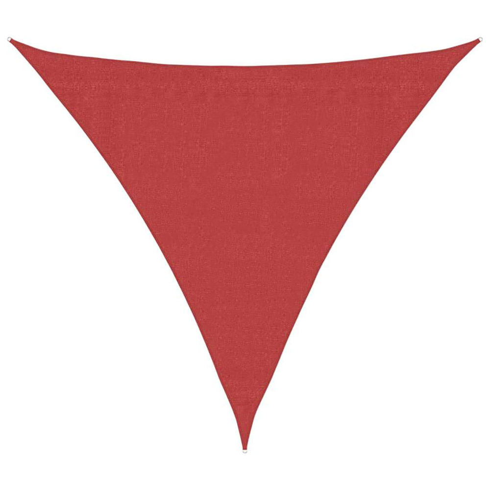 Voile d'ombrage 160 g/m² rouge 4x4x4 m pehd