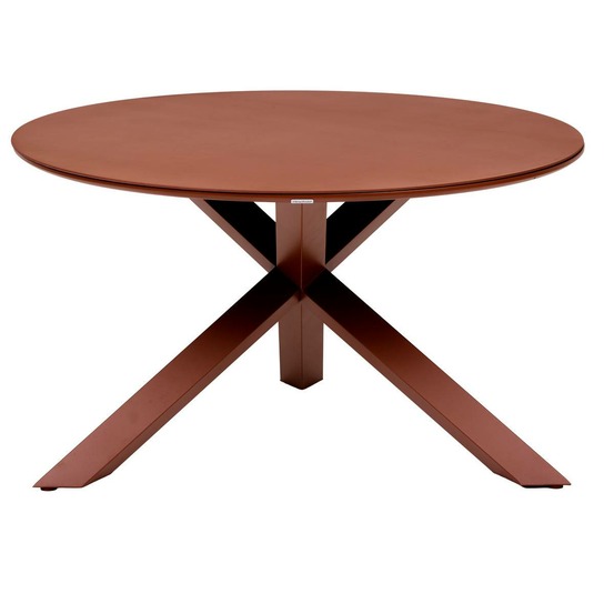 Table de jardin 6 places oryon d130cm acajou