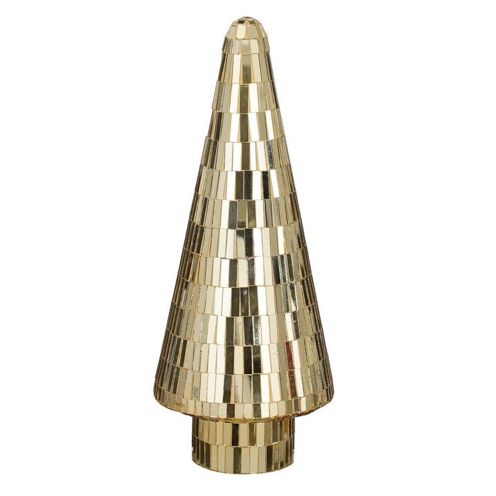 House of seasons décoration sapin de noël - h41 x ø18 cm - doré
