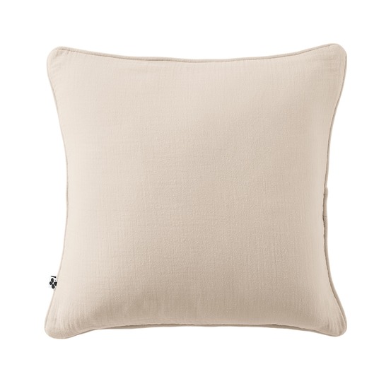 Coussin déhoussable gaia – gaze de coton avec passepoil élégant