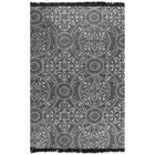 Tapis kilim coton 120 x 180 cm avec motif gris