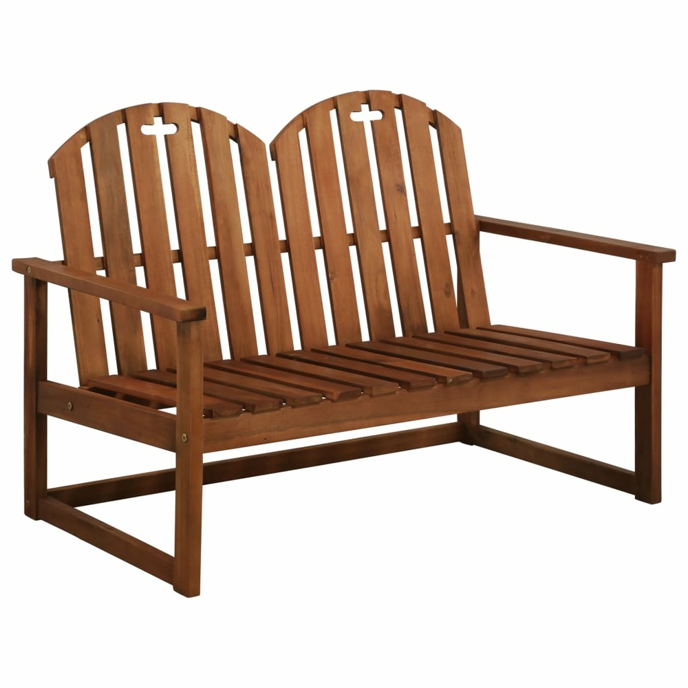 Banc de jardin meuble de patio d'extérieur terrasse 110 x 63 x 79 cm bois d'acacia solide