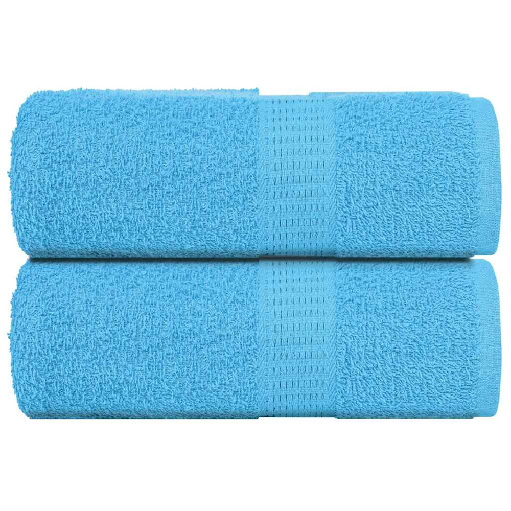 Serviettes de toilette frogn 2 pièces turquoise 30x30 cm 360 g/m²