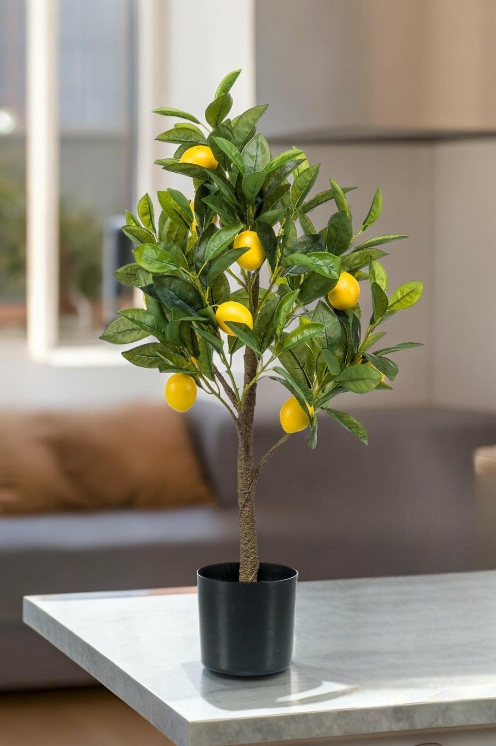 Citronnier plante artificielle - h72cm, ø12cm