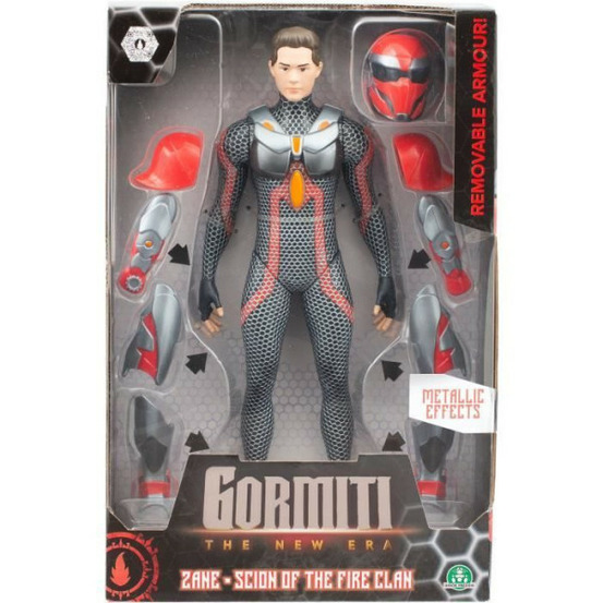 Figurine articulée - gormiti - scion avec armure modele feu - 27 cm - a partir de 4 ans - grv034