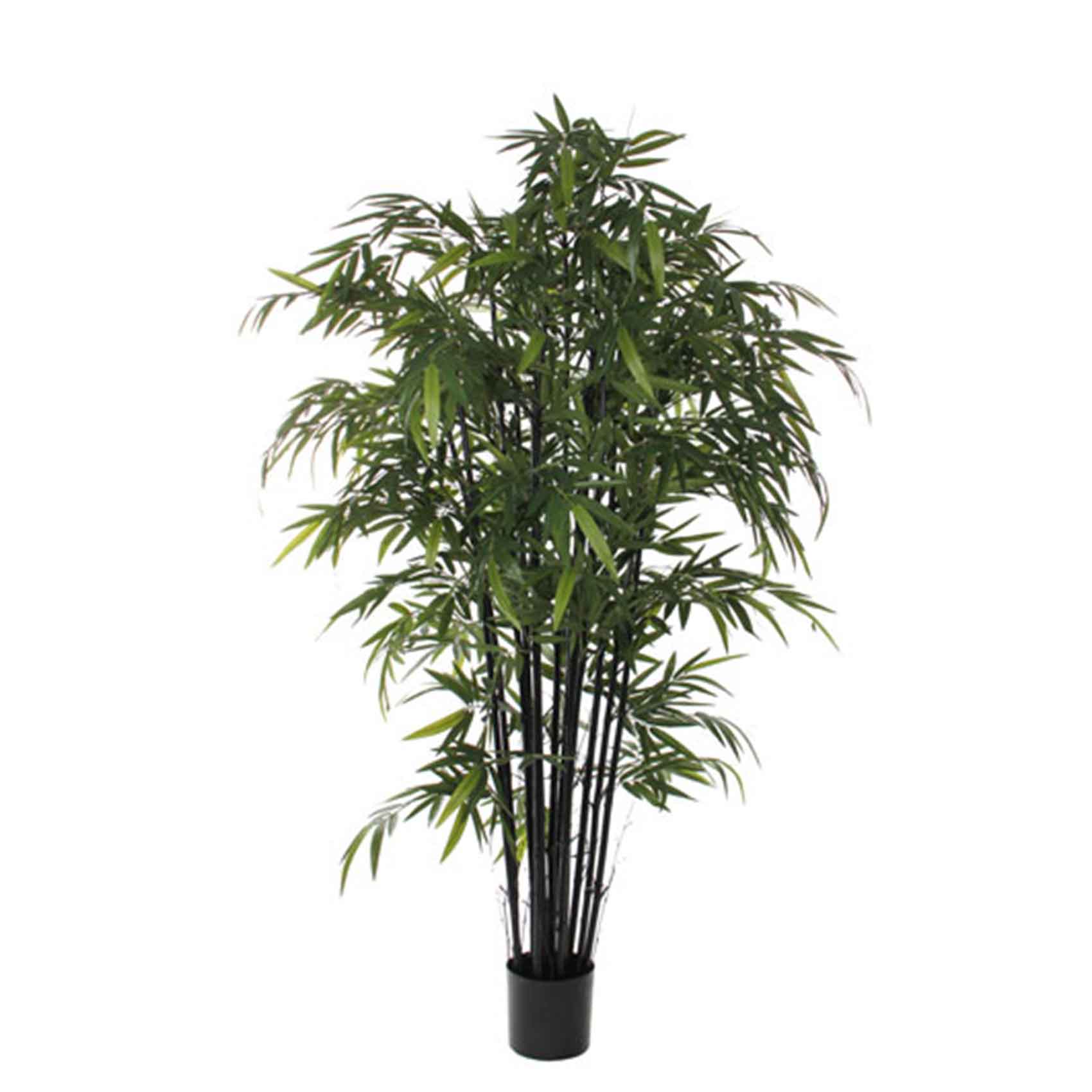 Mica decorations plante artificielle bamboe - 90x90x210 cm - pe - noir