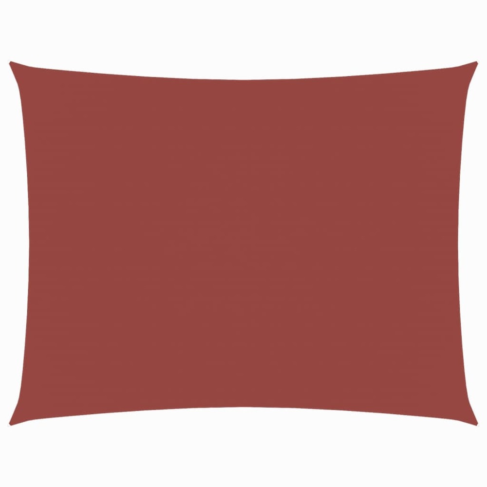 Voile de parasol tissu oxford rectangulaire 4x5 m terre cuite
