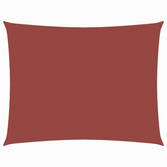 Voile de parasol tissu oxford rectangulaire 4x5 m terre cuite