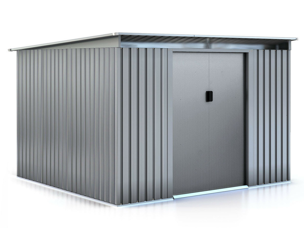 Abri de jardin métal toit plat 