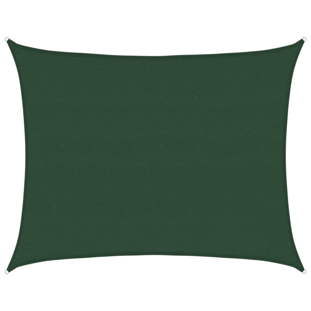 Voile d'ombrage 160 g/m² vert foncé 6x7 m pehd
