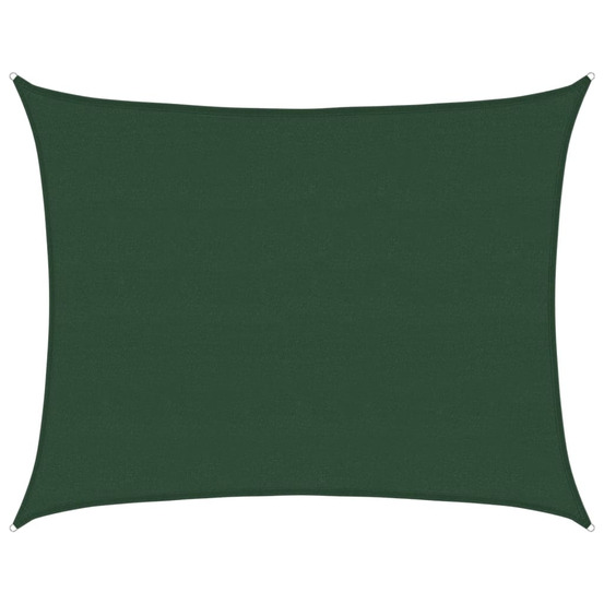 Voile d'ombrage 160 g/m² vert foncé 6x7 m pehd