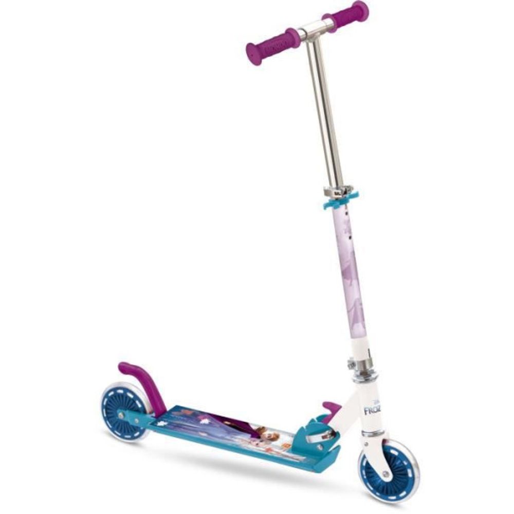 - trottinette / patinette 2 roues pliable - disney - la reine des neiges