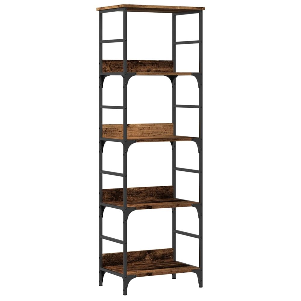 Bibliothèque vieux bois 50x33x153 cm bois d'ingénierie