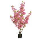 Mica decorations plante artificielle bougainvillea - 60x50x120 cm - polyester - rose