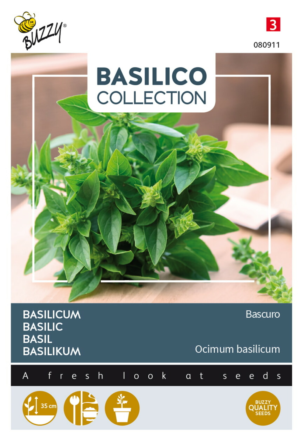 Buzzy basilic bascuro - ca. 1,5 gr (livraison gratuite)