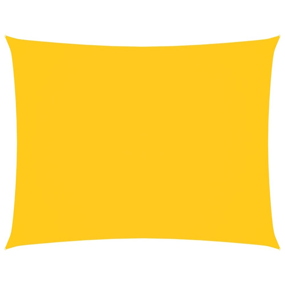 Voile de parasol tissu oxford rectangulaire 2,5x3,5 m jaune