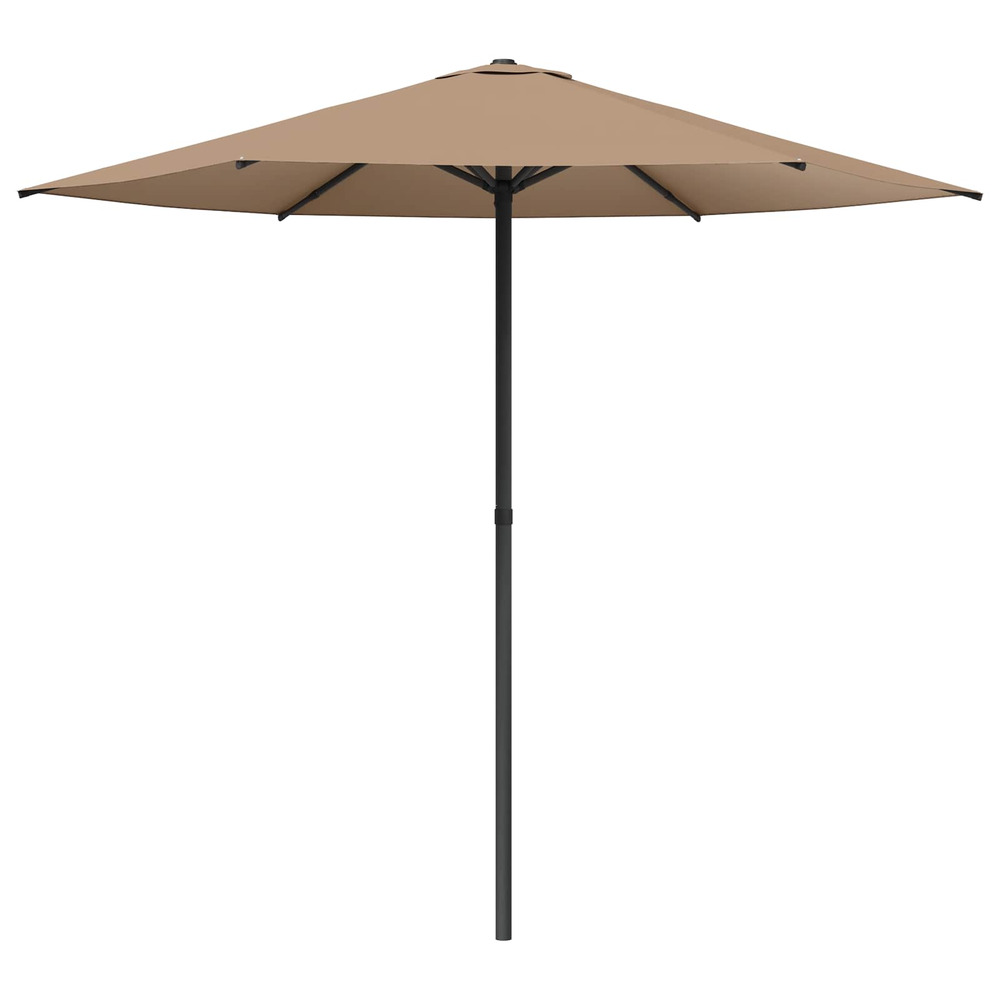 Parasol de jardin 230 x 230 cm polyester rectangulaire taupe