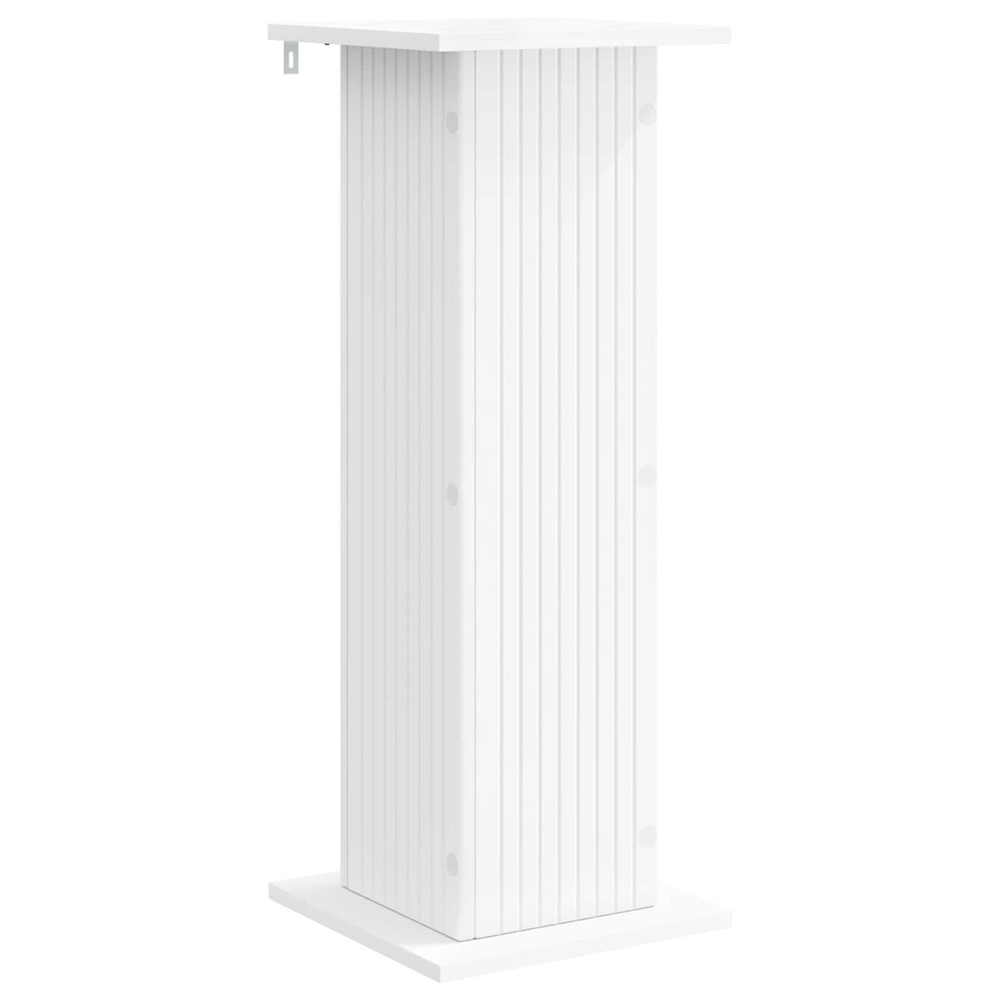Support de plante blanc 30,5 x 30 x 80,5 cm bois d'ingénierie