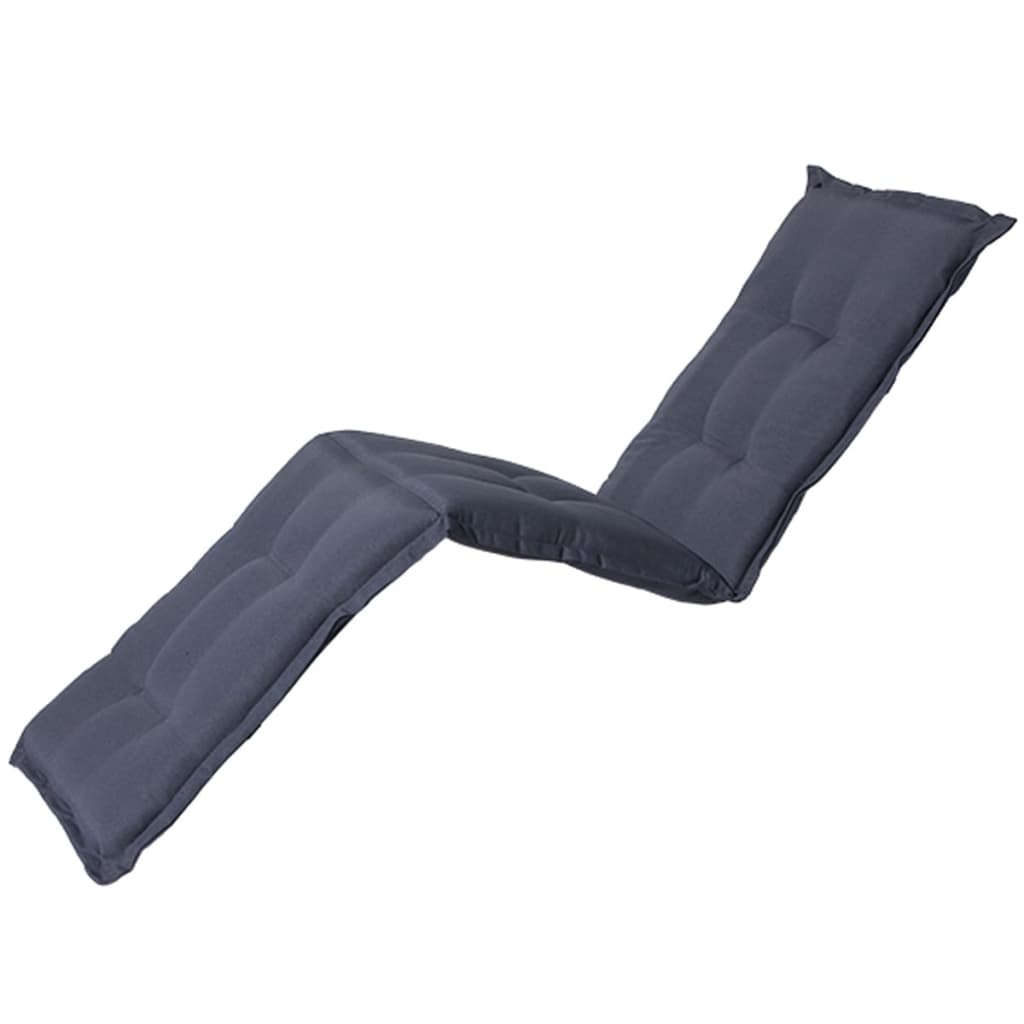 Coussin de chaise longue panama 200x60 cm gris