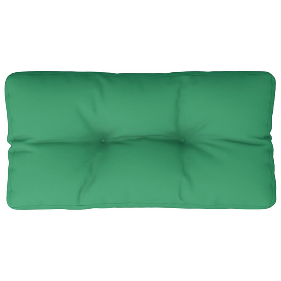 Coussin de palette vert 70x40x12 cm tissu