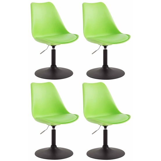 Lot de 4 chaises de salle à manger maverick b en plastique
