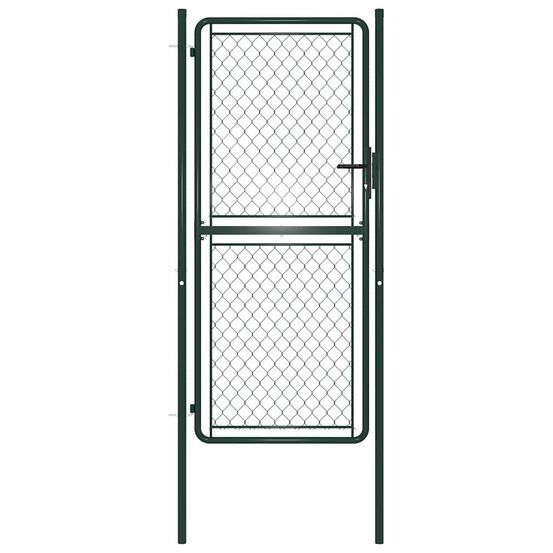 Portail de jardin en acier vert 100 x 175 cm