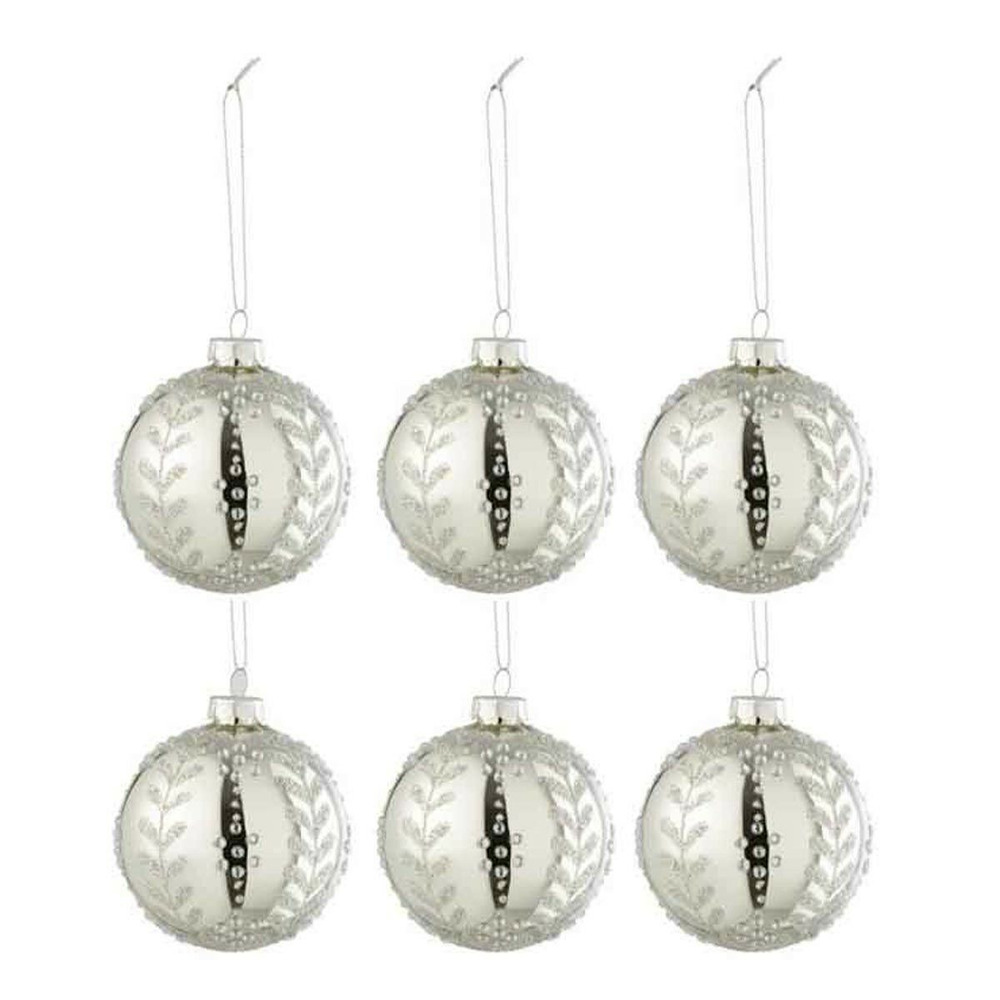 Lot de 6 boules de noël 