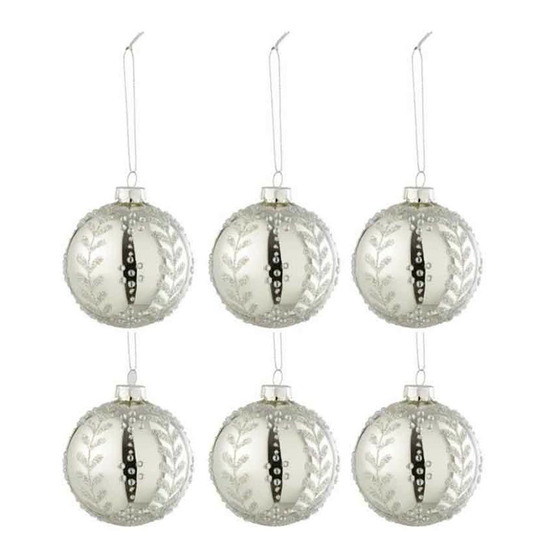 Lot de 6 boules de noël