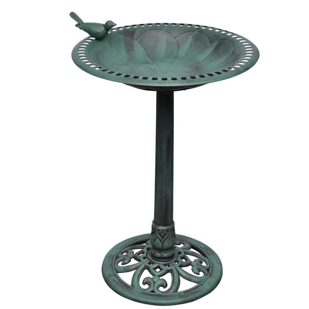 BAIN D OISEAU SUR PIED VERT AV-(868616)