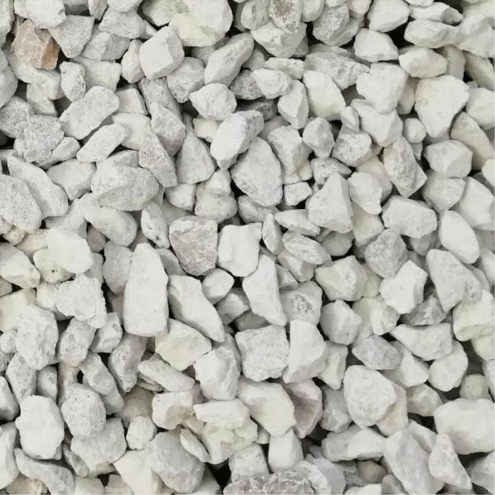 Pack 4m² gravillon calcaire blanc ø 6/14 mm (8 x sac de 25kg +/- 200kg ) - livraison standard