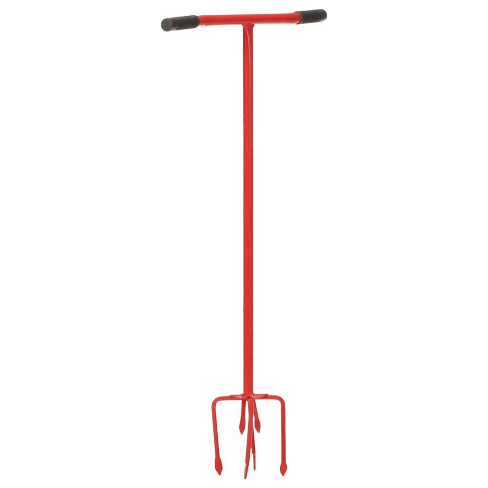 Griffe de jardin rouge acier
