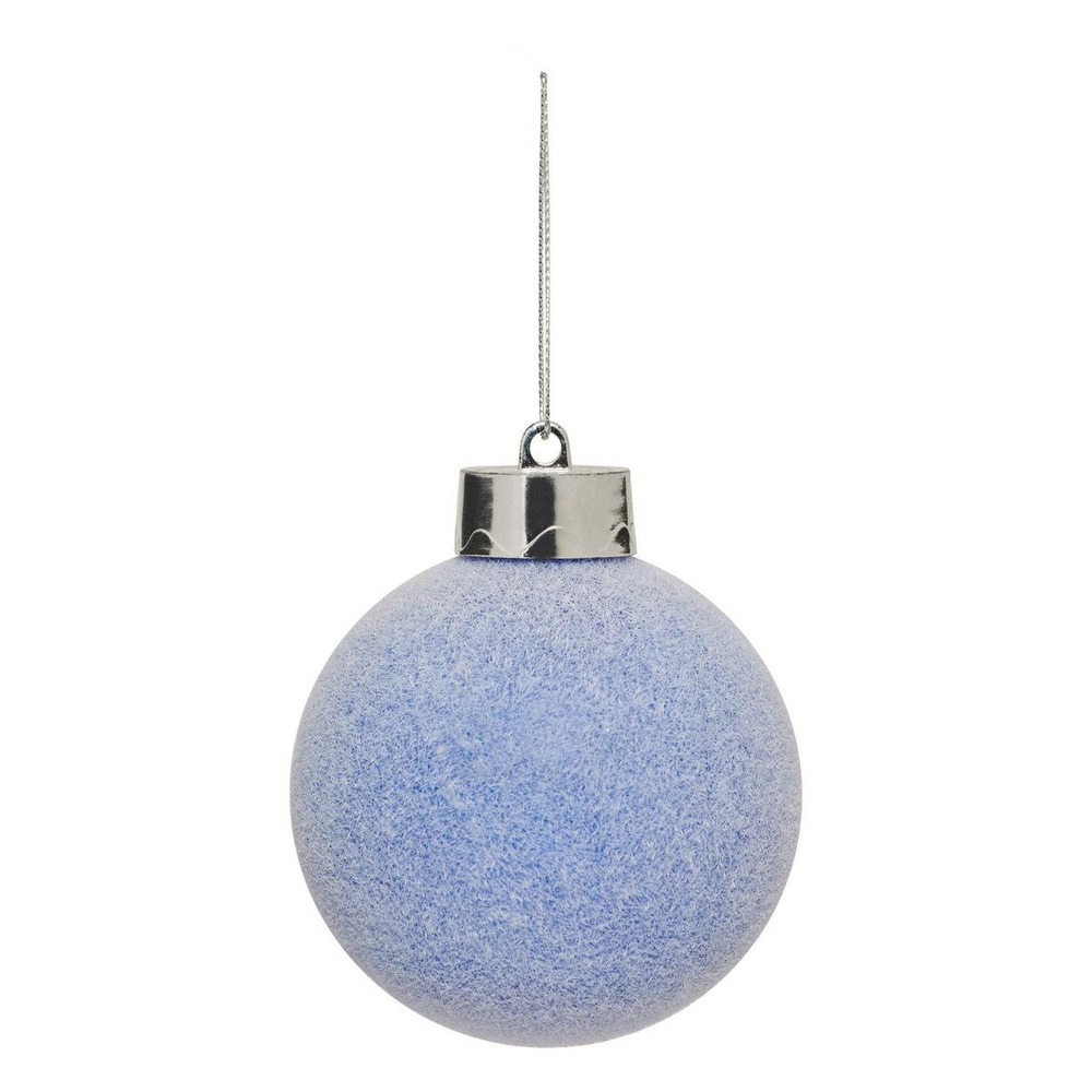 Bdn plast floq bleu 80mm